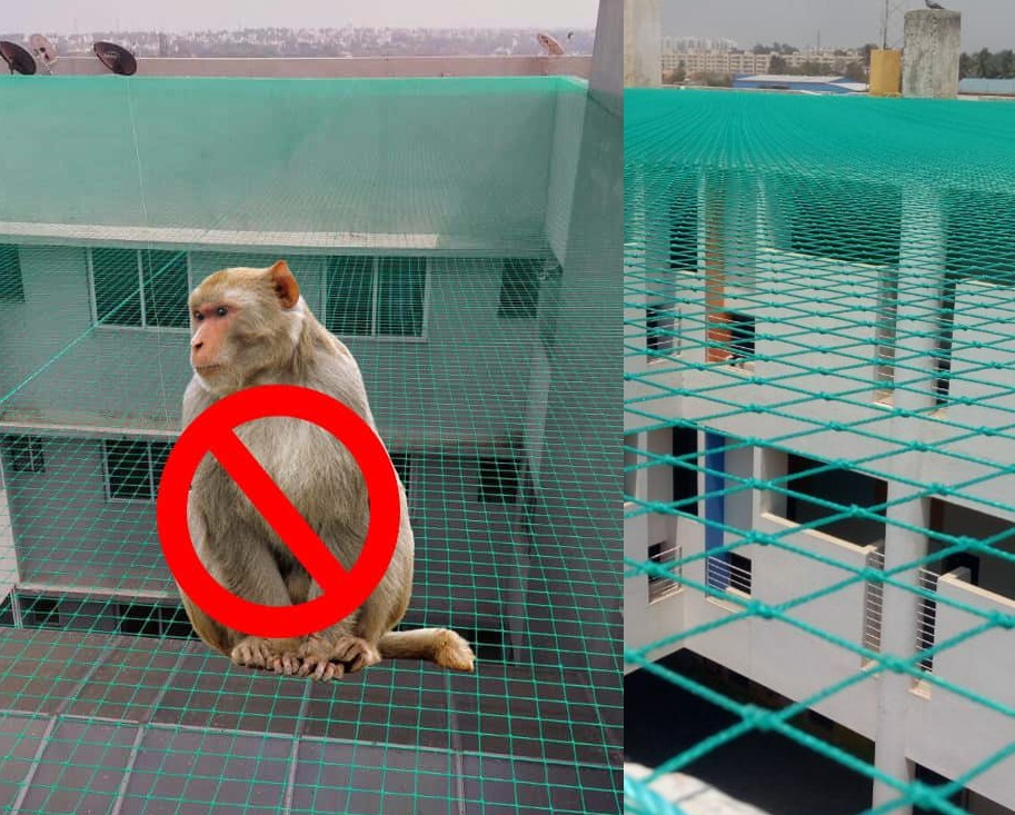 Monkey Safety Nets for Balconies in Pune | Call Gandhi 9170350909 for Same Day Installation.